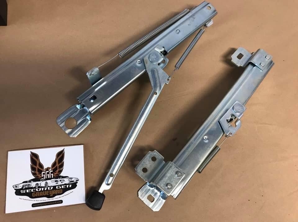 New reproduction seat tracks driver or passenger side 1975-1981 — Second  Gen Graveyard
